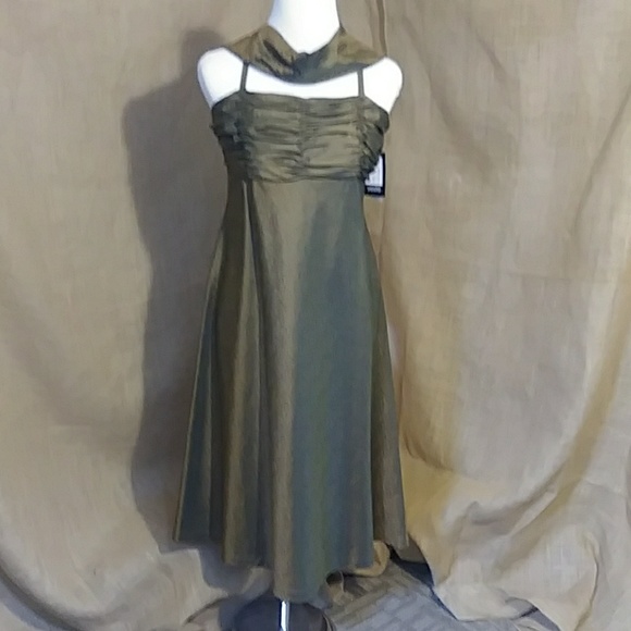 Due Per Due Dresses & Skirts - Due Per Due Iridescent Brown Green PROM Dress NWT